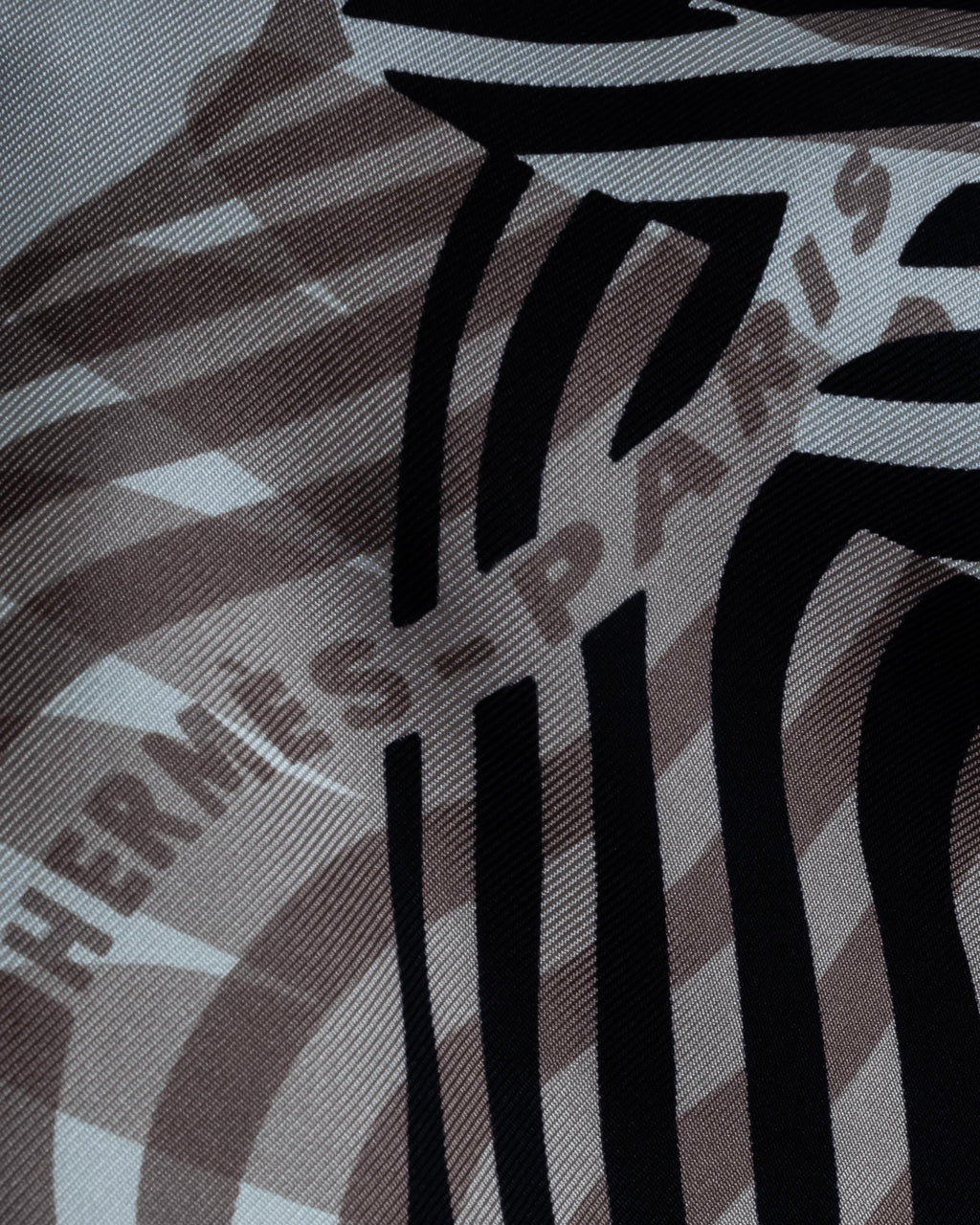 "HERMES" Zebra abstract print Carre 90 silk scarf