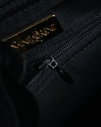 “YVES SAINT LAURENT” 90’s–Early 00’s Croc embossed leather woven stitch tote bag