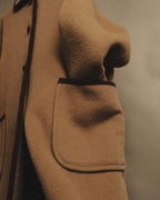 "Burberrys" 80's-90's Classic piped wool coat
