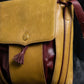 "Cartier" Mast series bicolor piping design shoulder bag