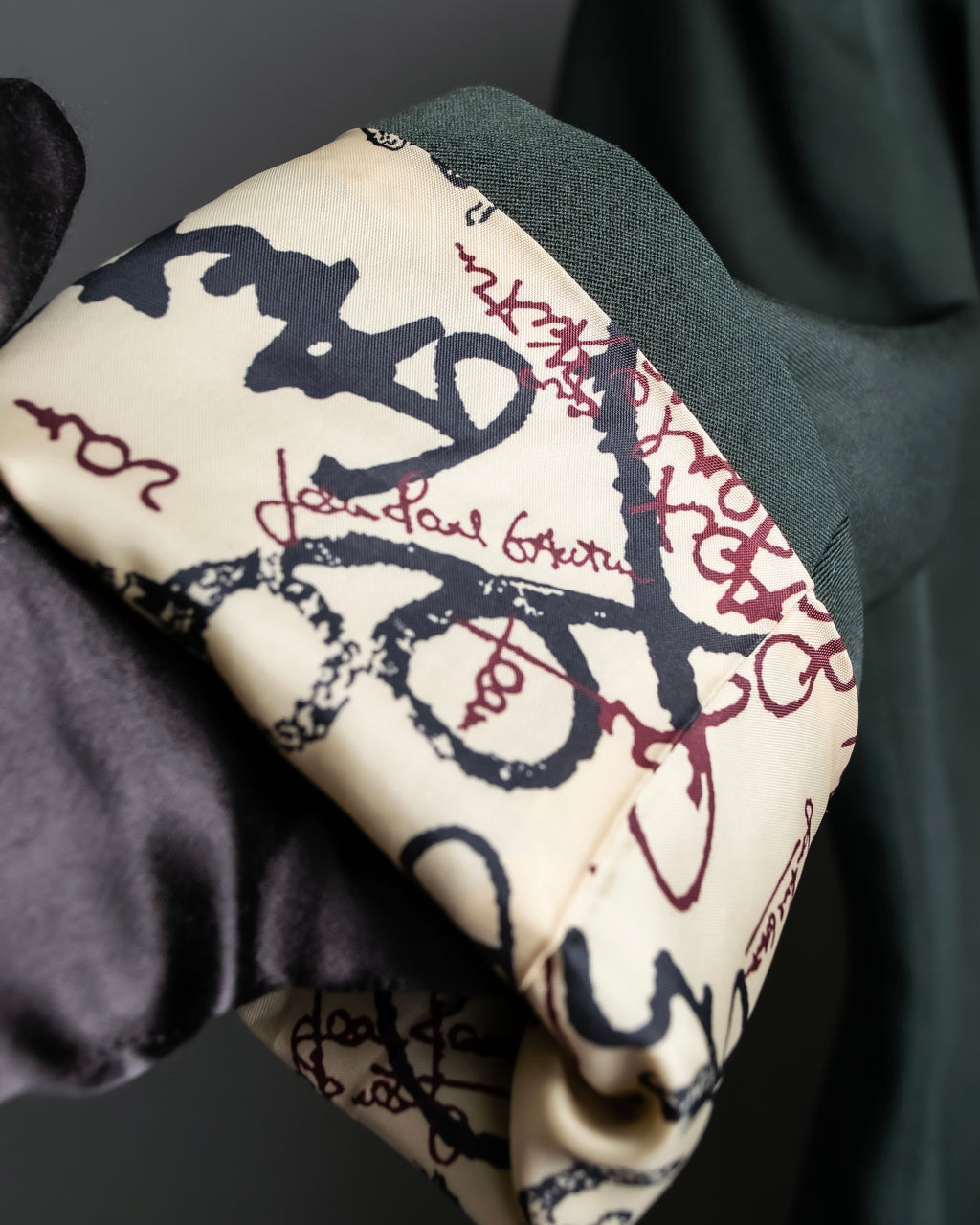 “Jean Paul Gautier” Patterned lining 8B double jacket set up