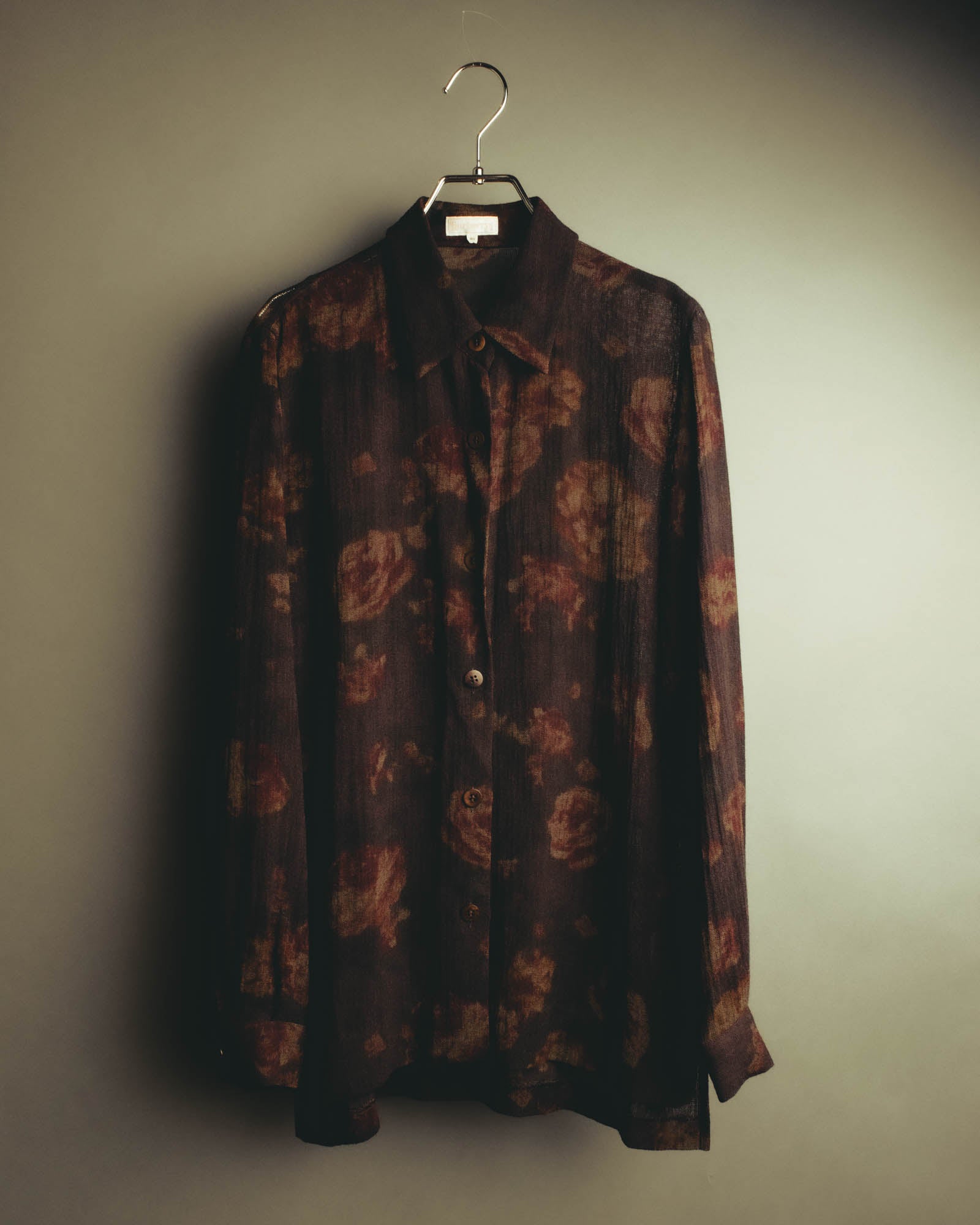 "Burberrys" 70's-90's floral button up shirt