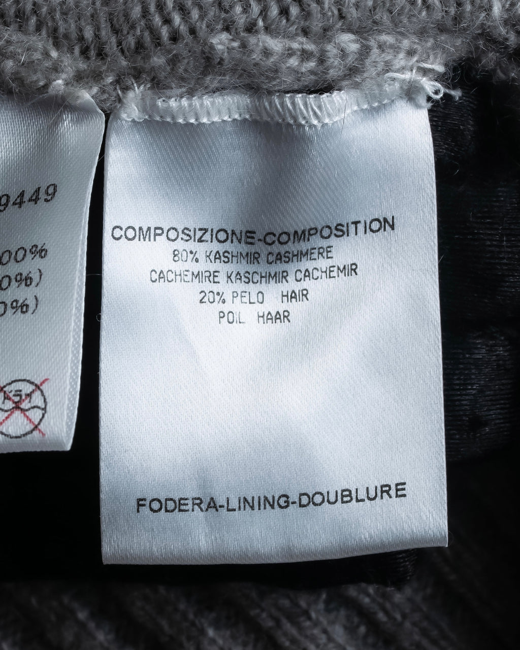 "GUCCI" Cashmere brand double zipper blouson