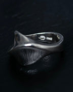 “Georg Jensen” Twisted shape silver ring