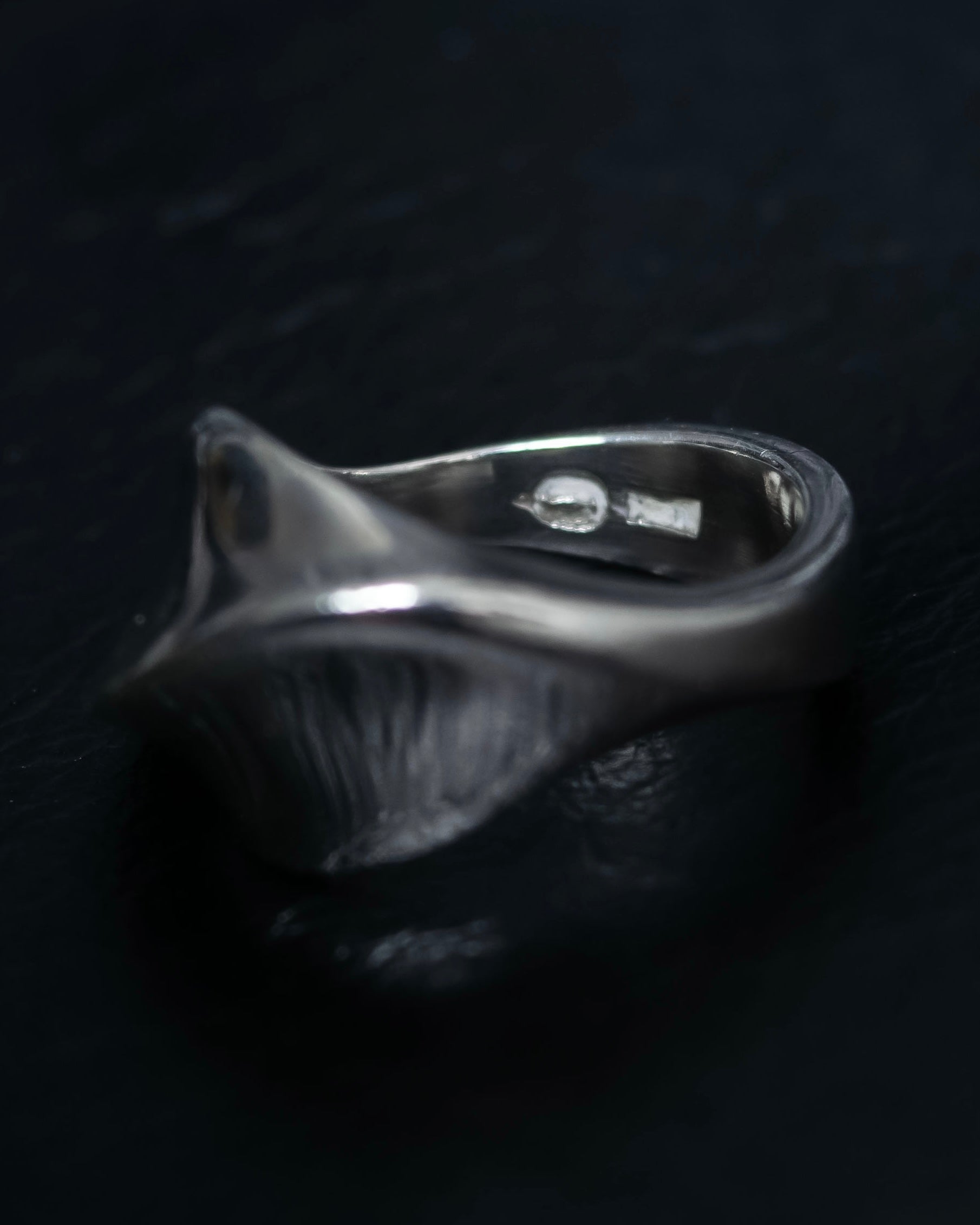 “Georg Jensen” Twisted shape silver ring