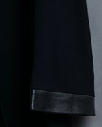 "JEAN-LOUIS SCHERRER" tailored leather lapel jacket