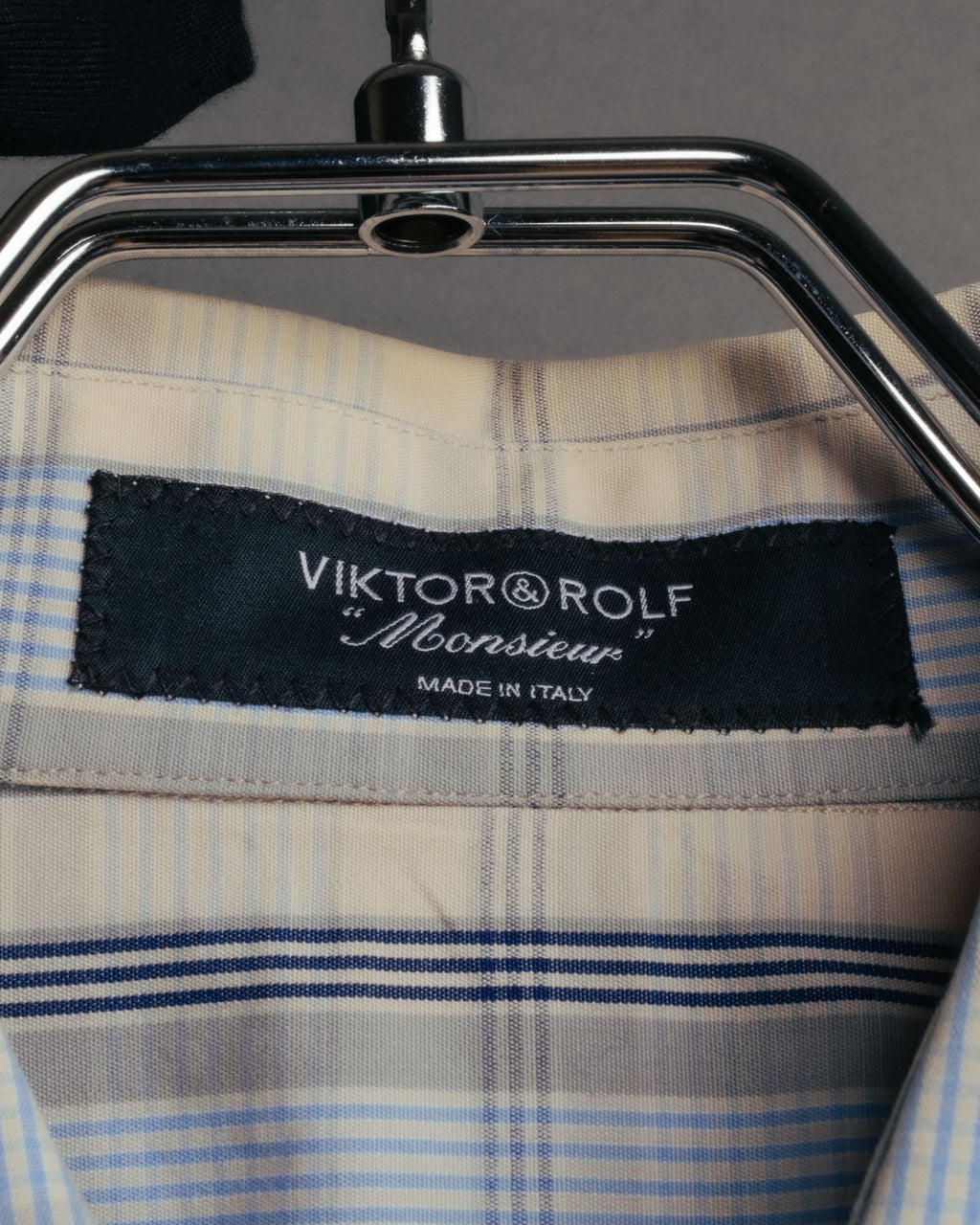 “VIKTOR & ROLF Monsieur” 00’s-10’s checked cotton dress shirt