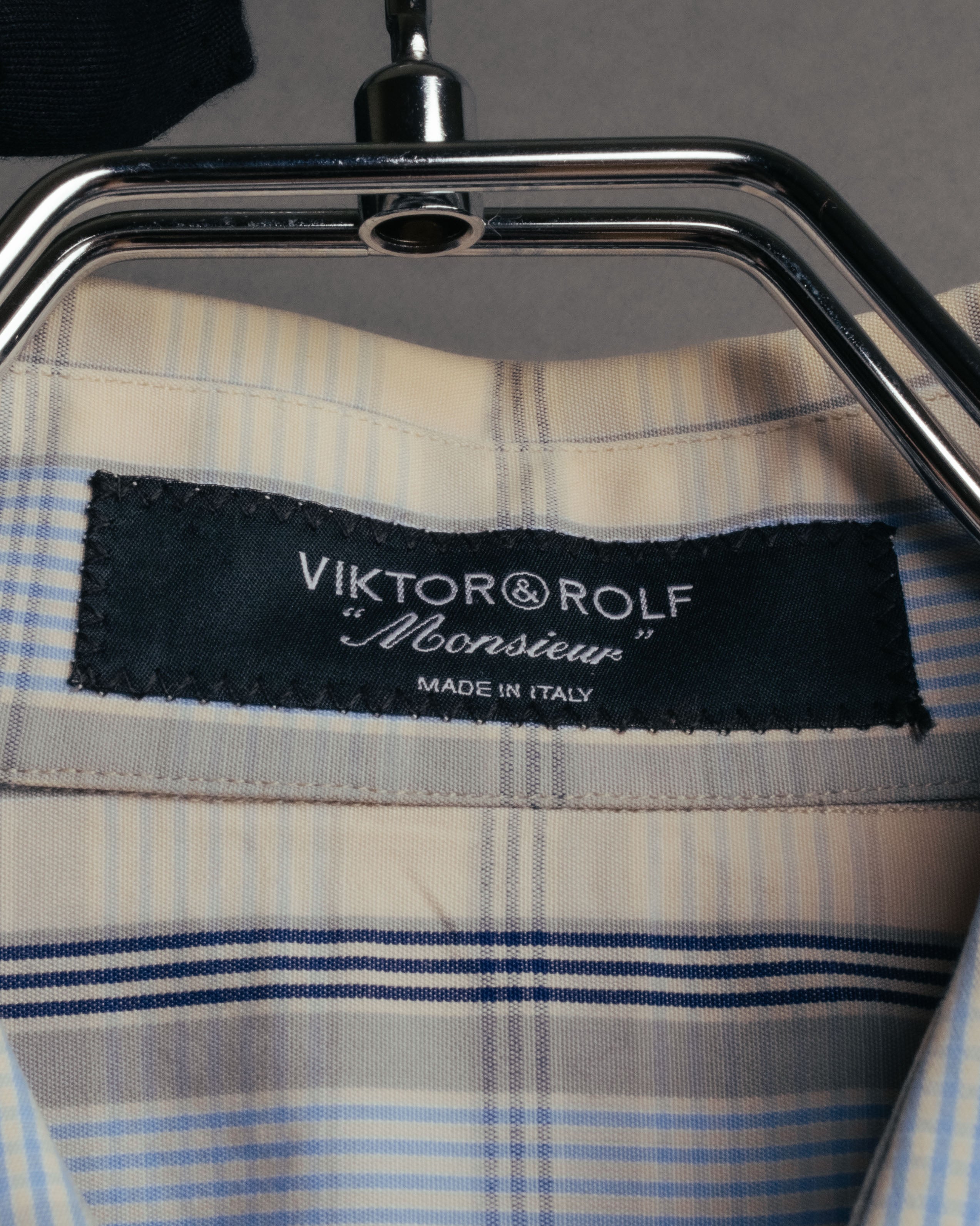 “VIKTOR & ROLF Monsieur” 00’s-10’s checked cotton dress shirt