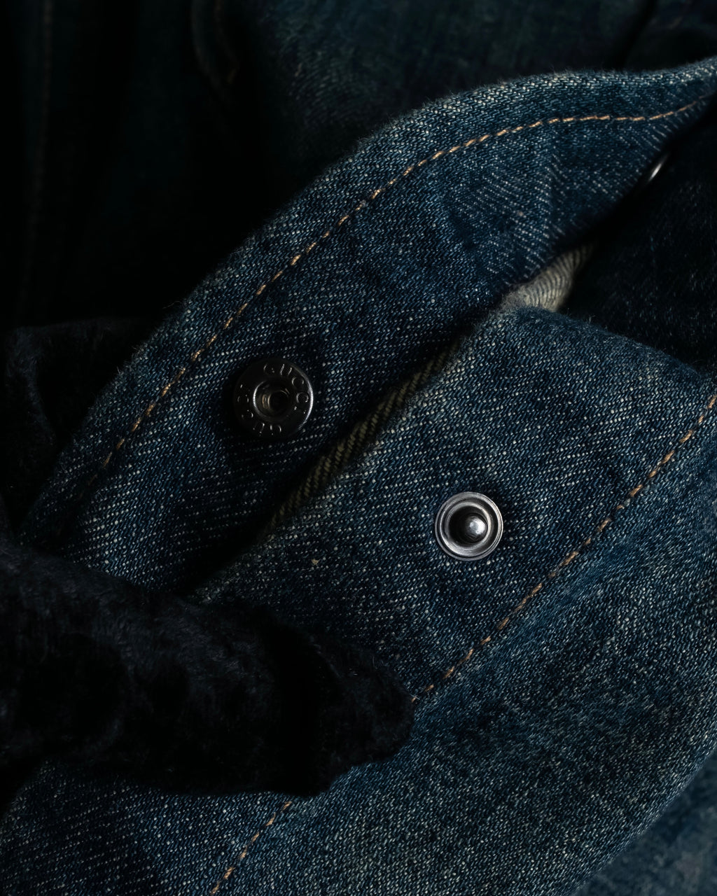 "GUCCI" Vintage faded shaped denim jacket