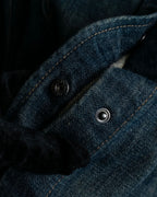 "GUCCI" Vintage faded shaped denim jacket