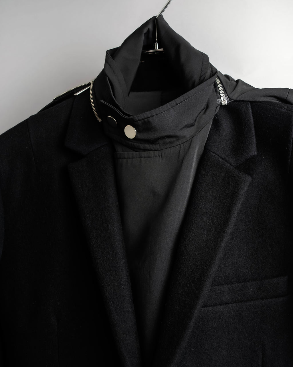 "Juun.J" Zip-up blouson docking design jacket