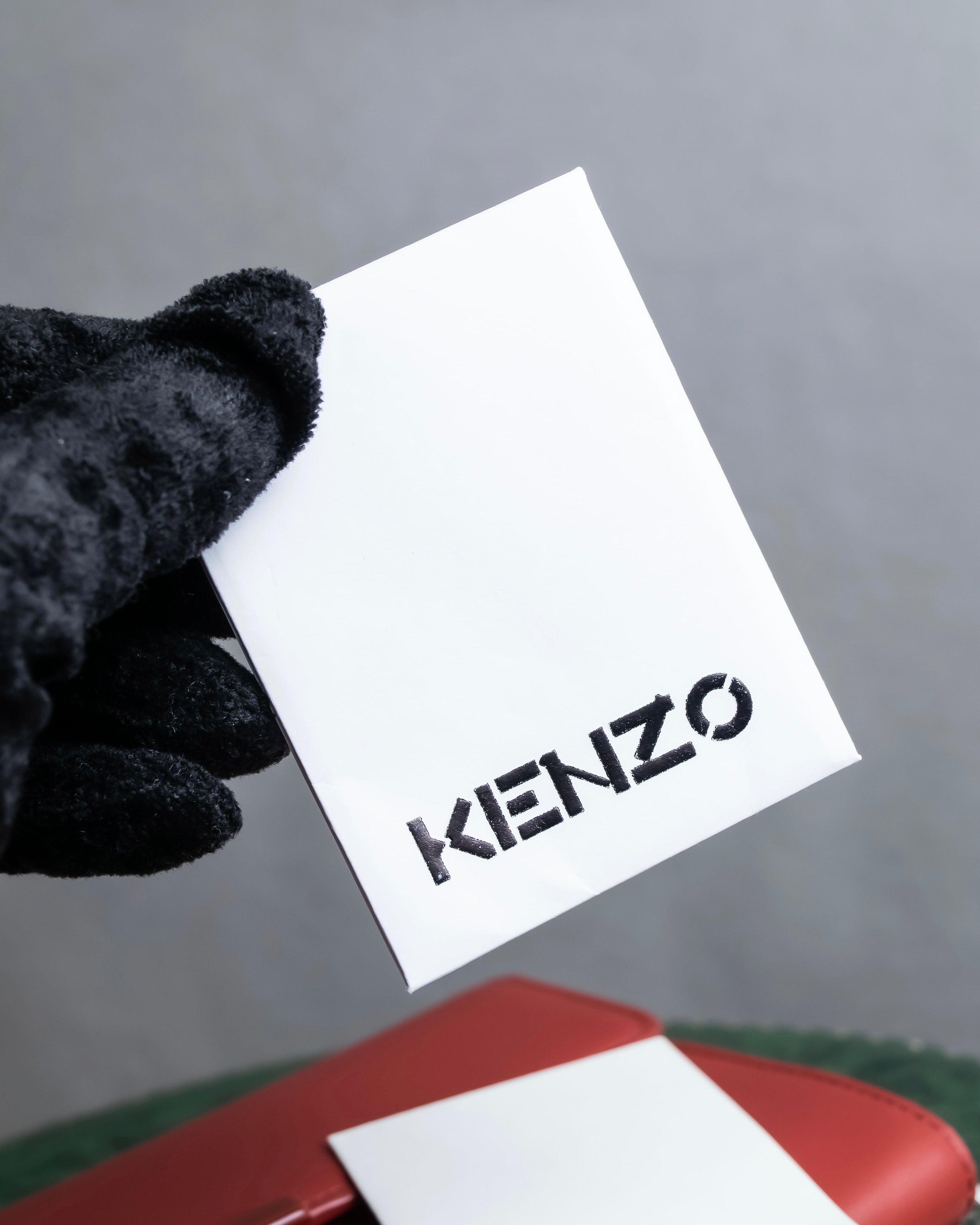 "KENZO" K motif design chain shoulder wallet bag