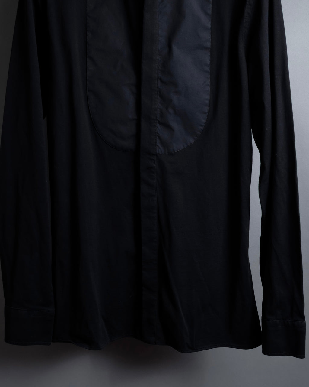 "FENDI" Pick stitch design fly front shirt