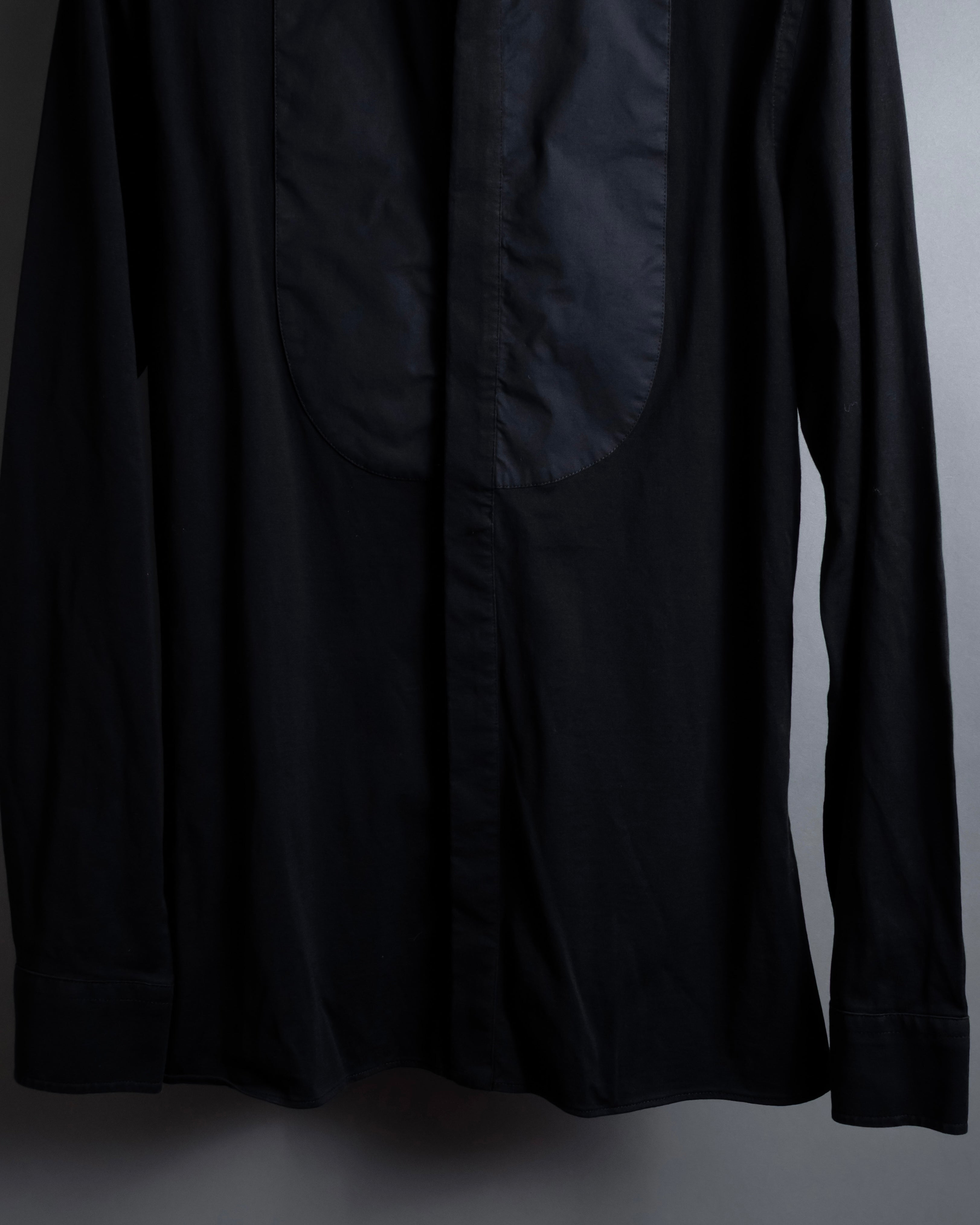 "FENDI" Pick stitch design fly front shirt