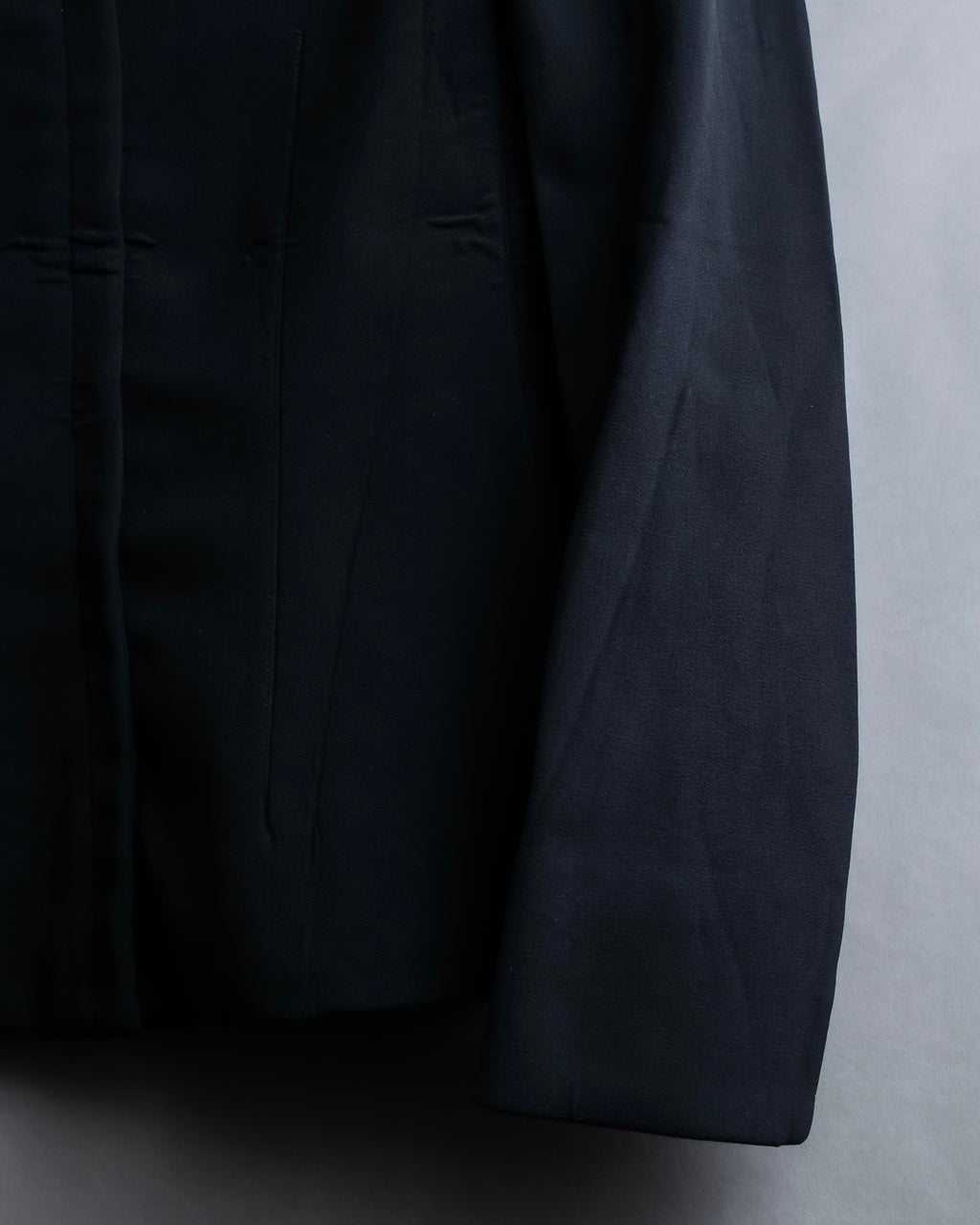 "PRADA" Waist shaped zipper jacket