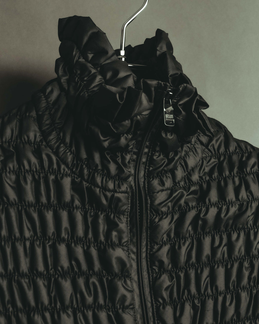 "ARMANI COLLEZIONI" 00's-10's Sculptural ruched zip-up jacket