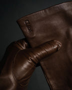 “Chloé” 2000’s Pittards leather minimalist gloves
