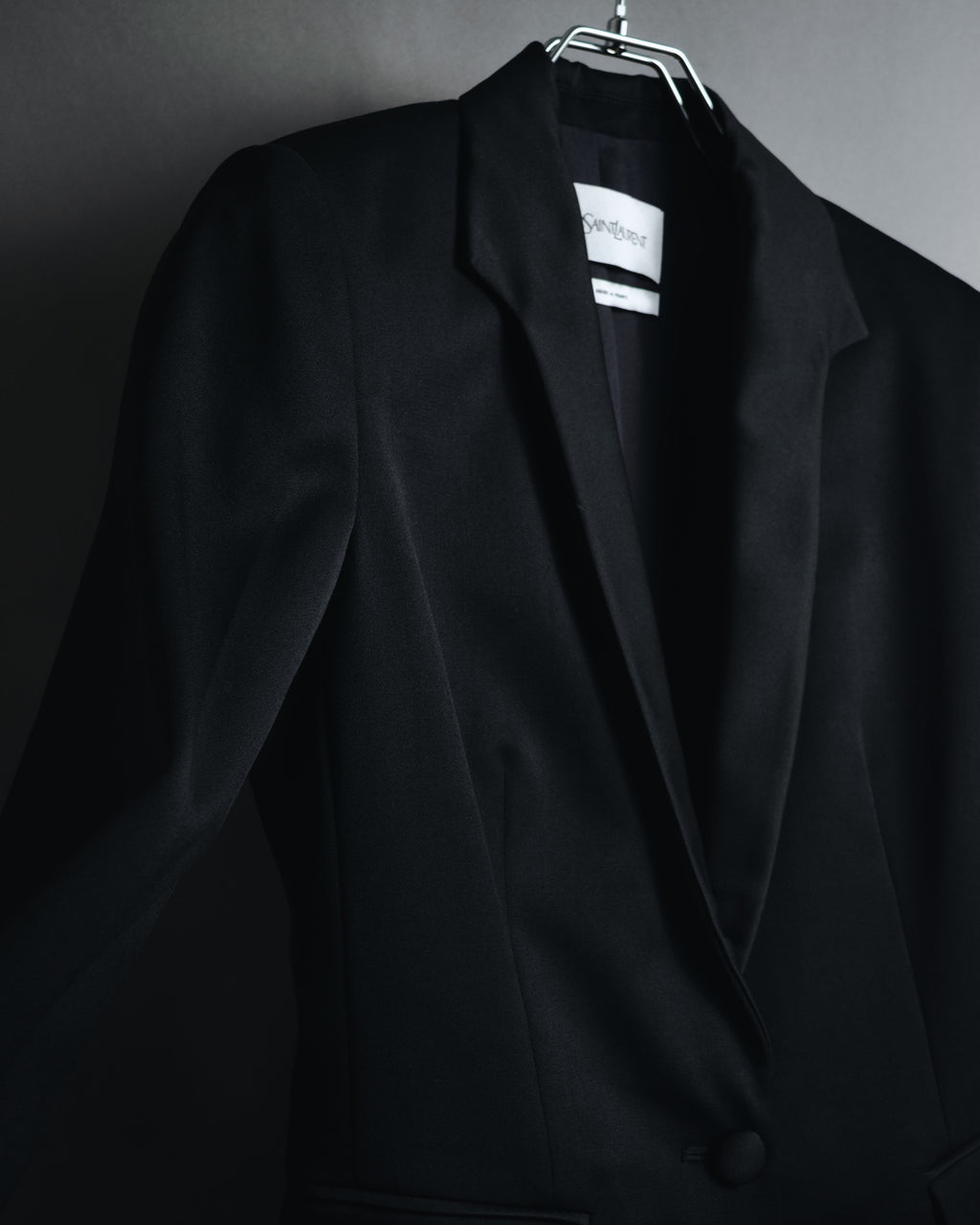 "Yves Saint Laurent" 2008AW Minimal sculpted wool jacket