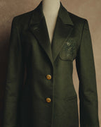 "LOEWE" 80's-00's Tailored single-breasted cashmere coat