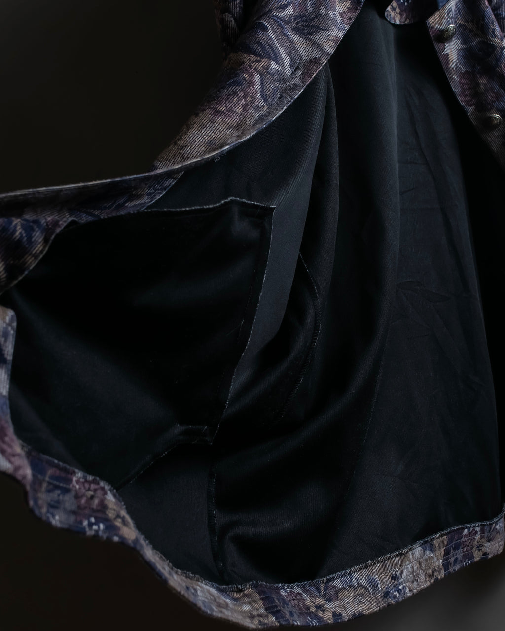 Vintage jacquard floral pattern jacket