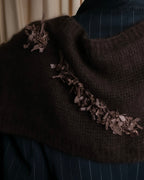 "Christian Dior  Patchwork logo detail fringe long muffler