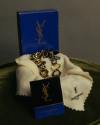 “Yves Saint Laurent” 80’s-90’s Two tone chain bracelet