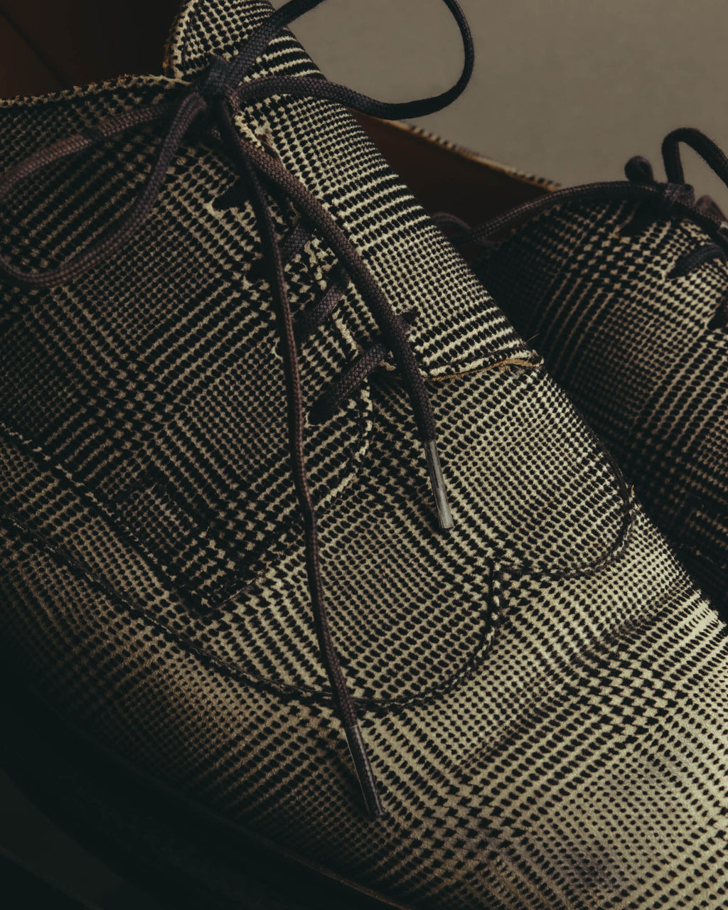 "J.M. WESTON" 2010's Prince of wales checked derby shoes
