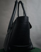 “TIFFANY & CO.” 2010’s Grained leather chain shoulder bag
