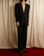 "YVES SAINT LAURENT" Strongly tailored shaped wool set up