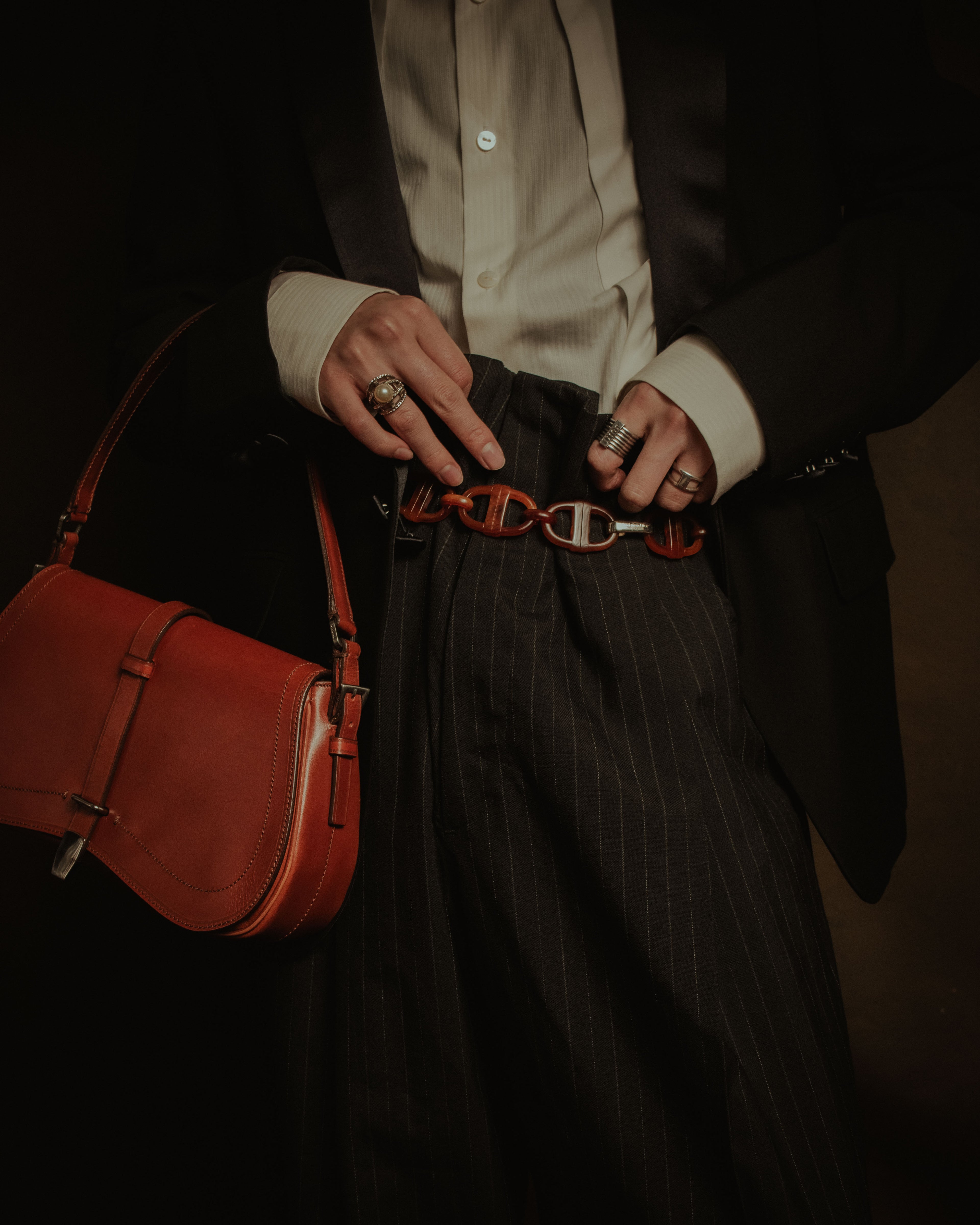 –SPECIAL– "PRADA" 90’s-00’s Minimal strap flap shoulder bag