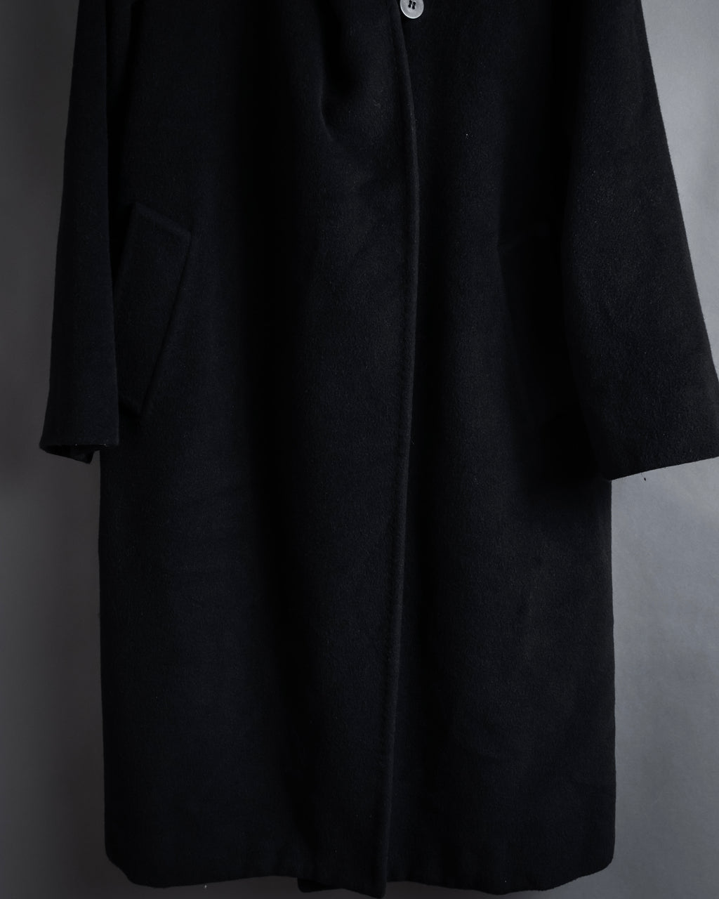 "Max Mara" 90''s-00's Actress collar design long coat