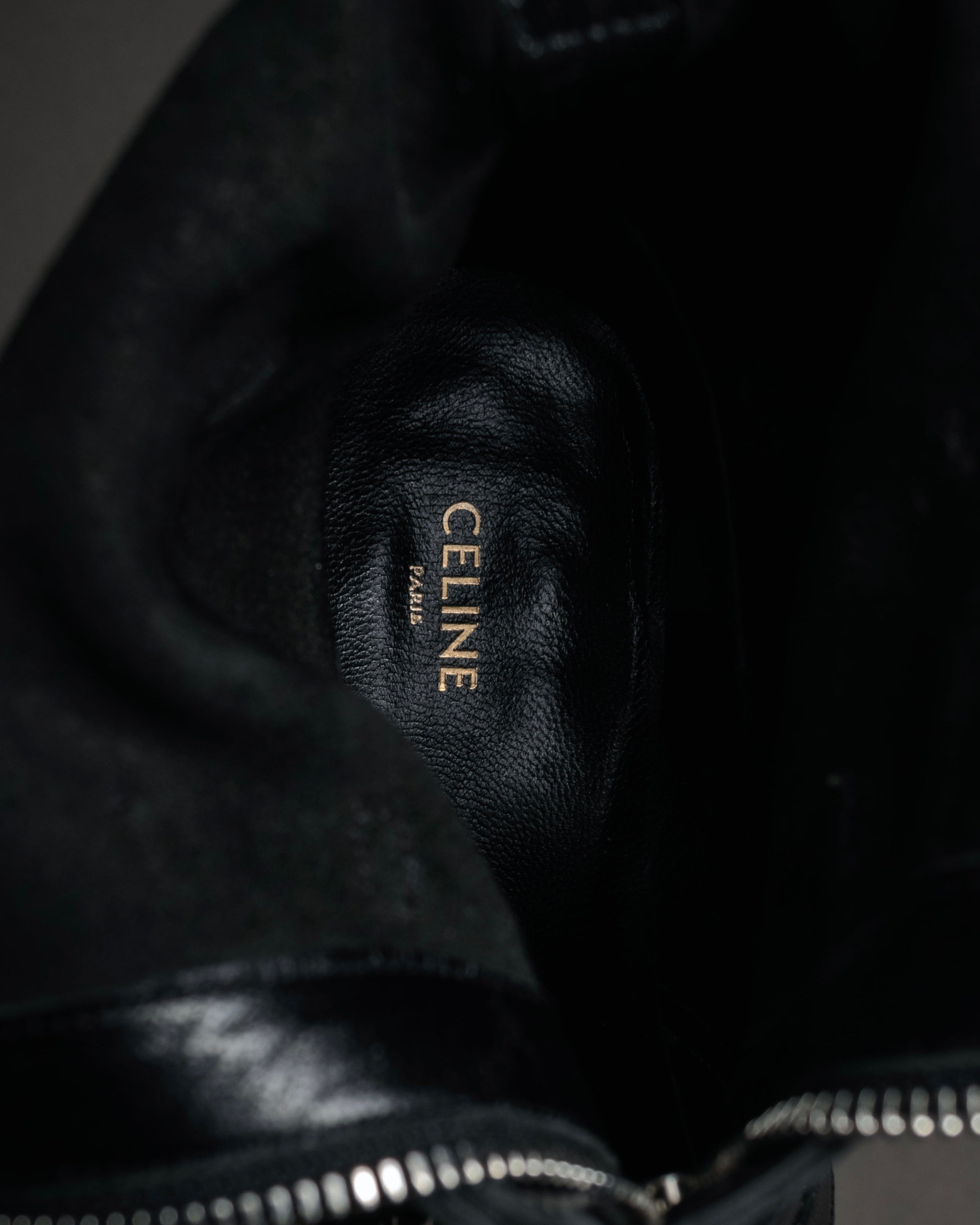 “CELINE” 19-23 Multi buckle zip biker boots