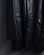 "DURBAN" Double zipper sheepskin leather coat