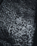 "Christian Dior" 80’s-90’s Burnout velvet arabesque logo stole