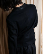 "tricot COMME des GARCONS" 
2001AW Lace-switched design tailored jacket