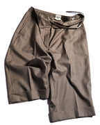 Hermes/ Silk Blended Waist Belt Shorts Brown