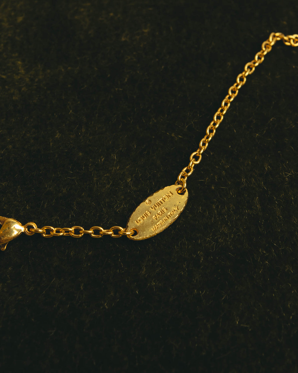 "Louis Vuitton" 2010's Gold-tone chain necklace