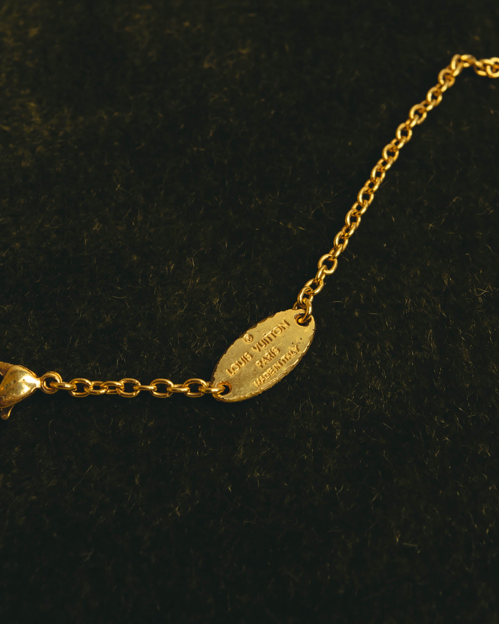 "Louis Vuitton" 2010's Gold-tone chain necklace