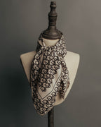 "Christian Dior" 70's-80's Oblique monogram silk scarf