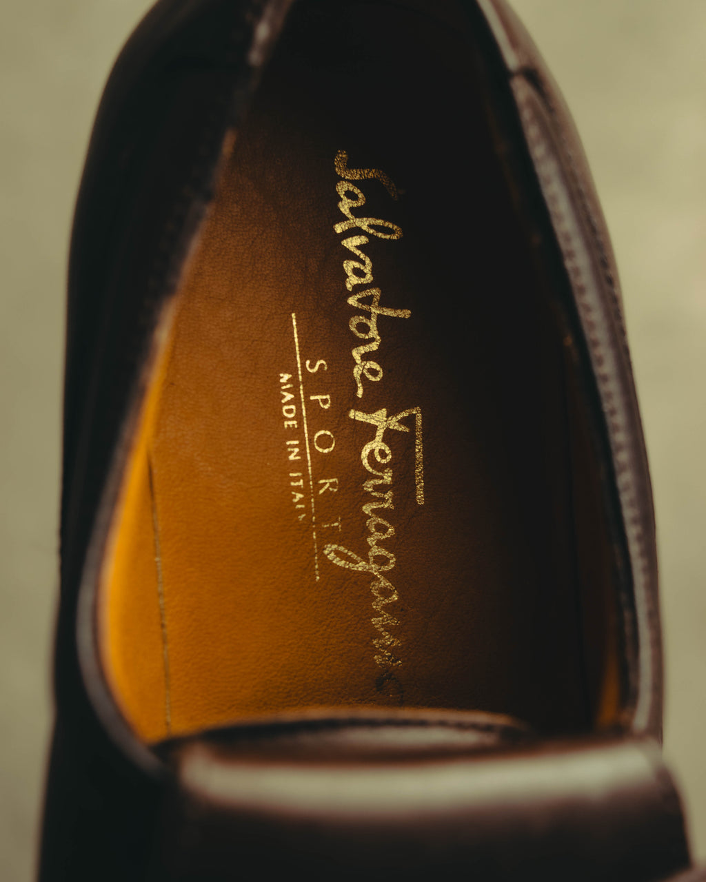 "Salvatore Ferragamo" 90's-00's Kiltie fringe leather derby shoes