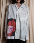 Camisa de rayas con diseño gráfico de drag queen de la colección 18SS de STELLA McCARTNEY