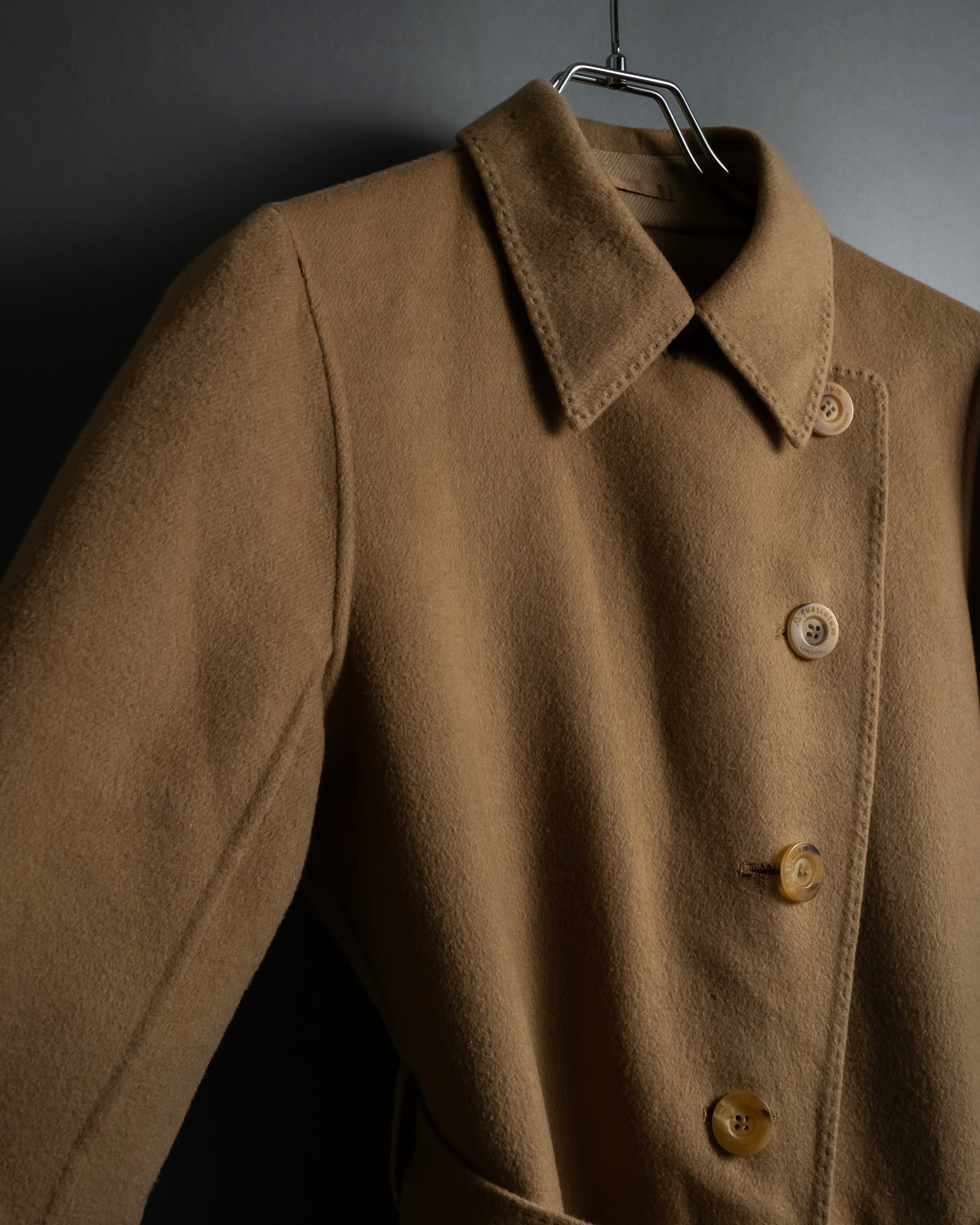 "Aquascutum" Traditional detail belted long trench coat