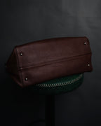 "Salvatore Ferragamo" 90’s-00’s Gancini hardware pebbled leather tote bag