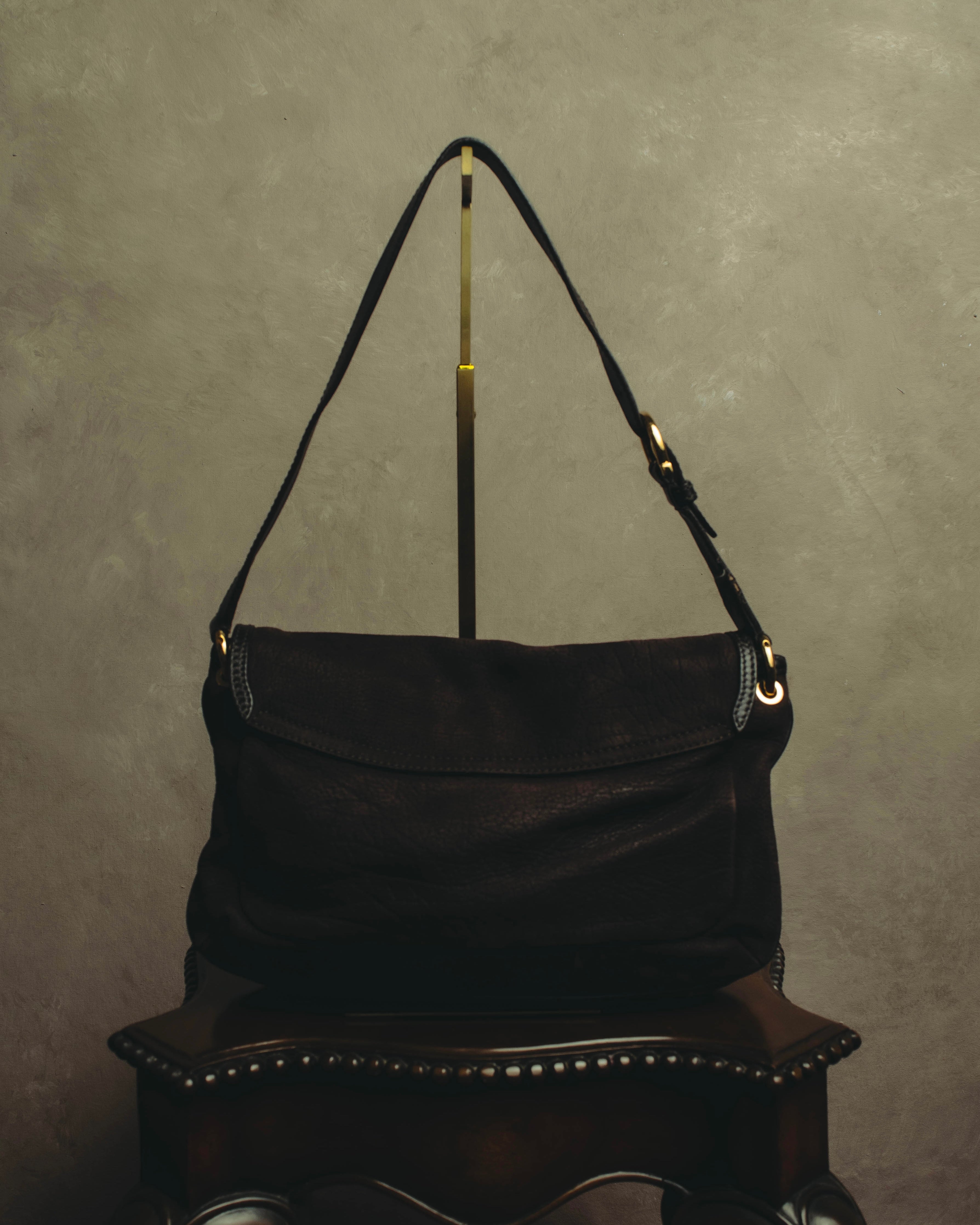 "Salvatore Ferragamo" 00's-10's Gancini leather shoulder bag