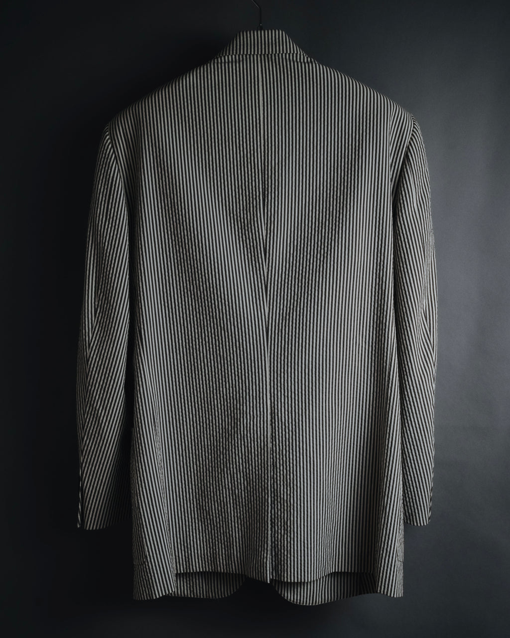 "HERMES" 00's striped stretch cotton tailored jacket