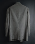 "HERMES" 00's striped stretch cotton tailored jacket