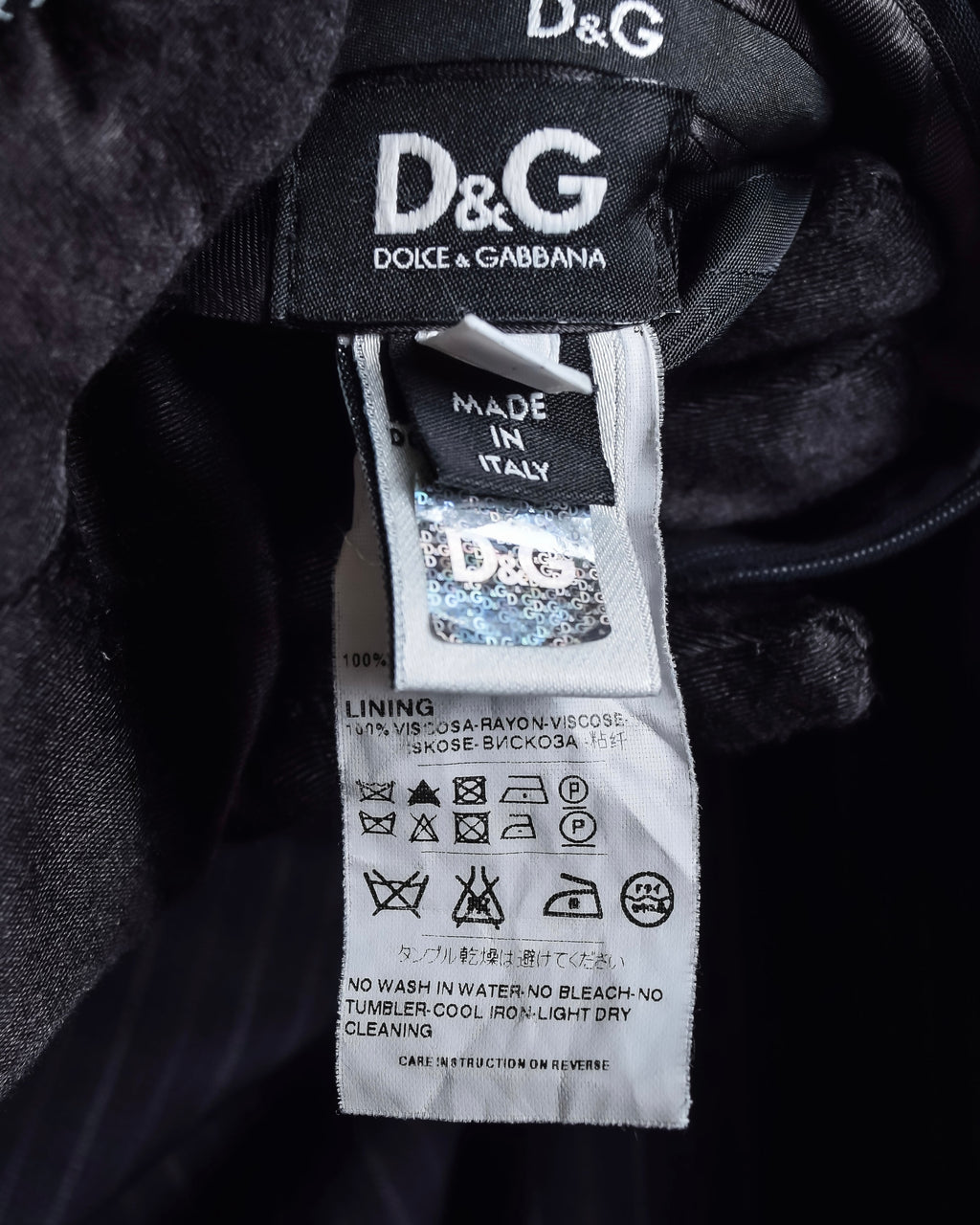 "Dolce & Gabbana" Italian tailoring stripes set up