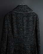 "Dolce & Gabbana" Double-breasted beautiful tweed long coat