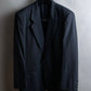 "COMME des GARCONS
HOMME" Notch lapel tailored jacket & wide tapered slacks charcoal gray set up