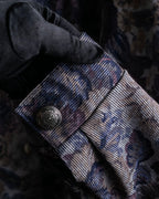 Vintage jacquard floral pattern jacket